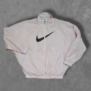 Nike Center Swoosh Sportswear Pink Full Zip Essential Water Repel Woven Jacket